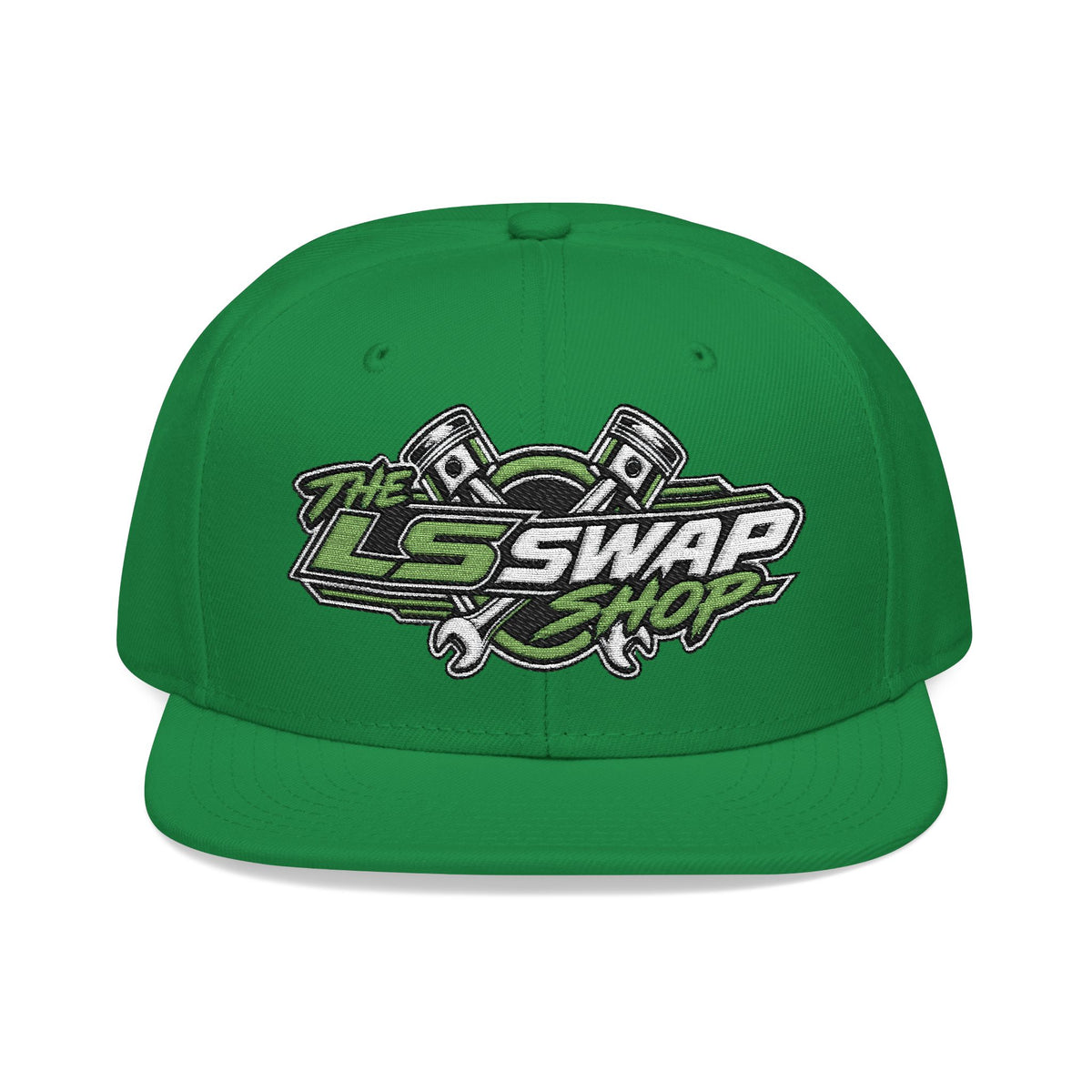 The LS Swap Shop – Signature Embroidered Snapback Hat 💚🏁