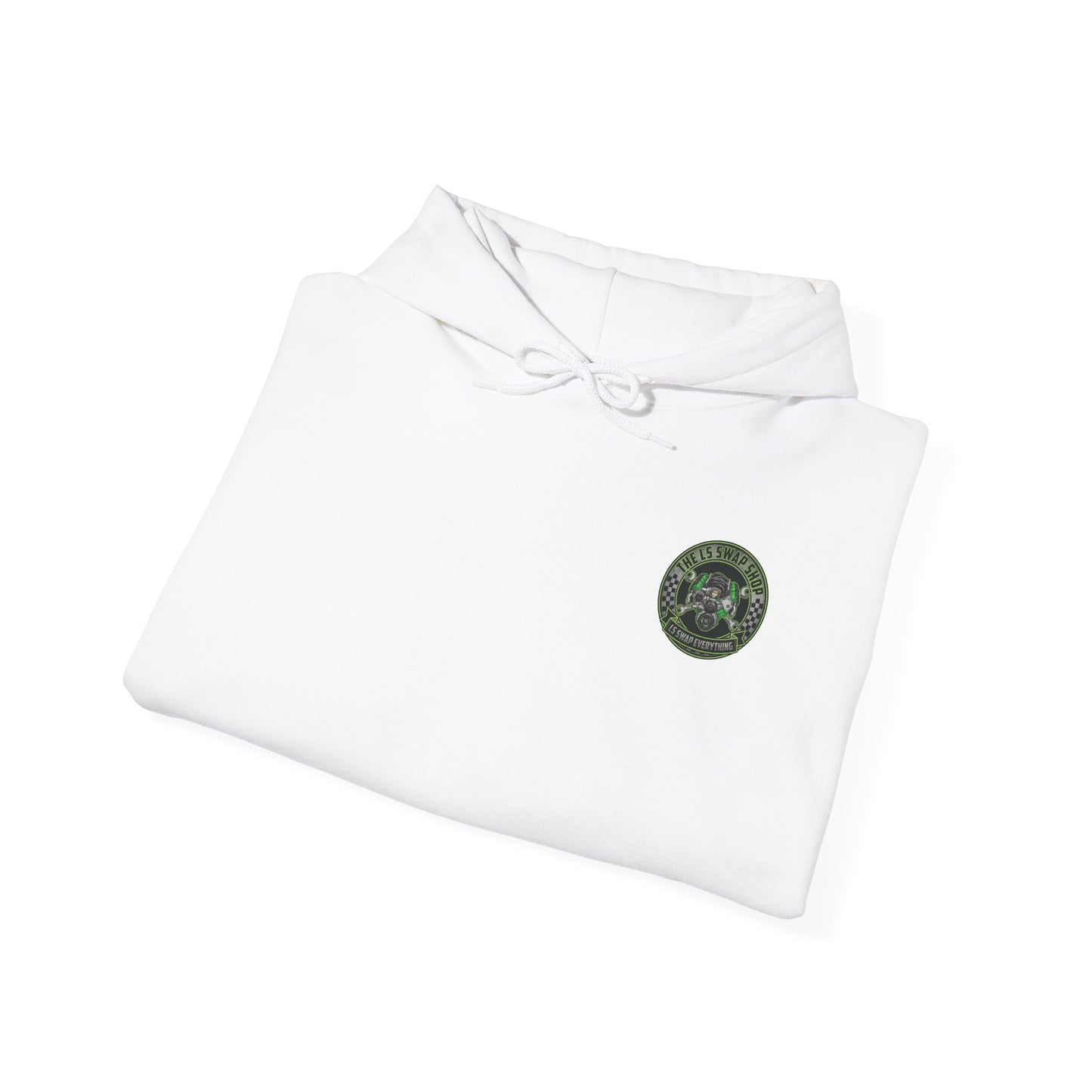 LS Swap Everything Hoodie — LS Engine Logo Back & Chest