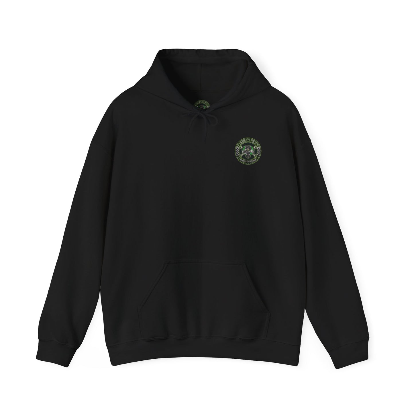 LS Swap Everything Hoodie — LS Engine Logo Back & Chest