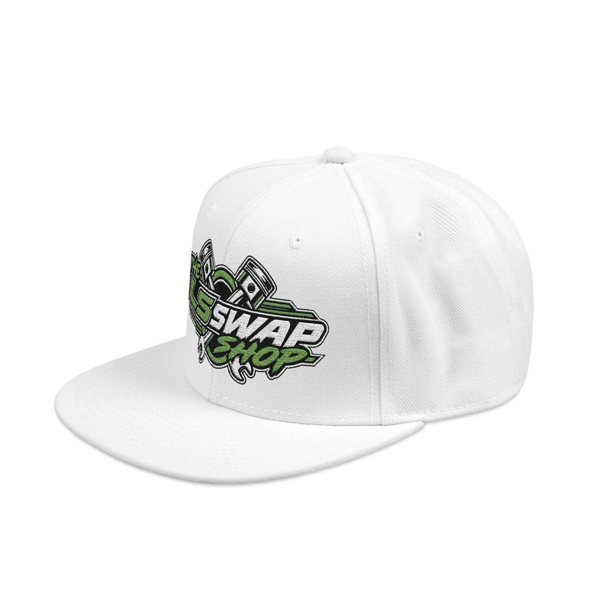 The LS Swap Shop – Signature Embroidered Snapback Hat 💚🏁