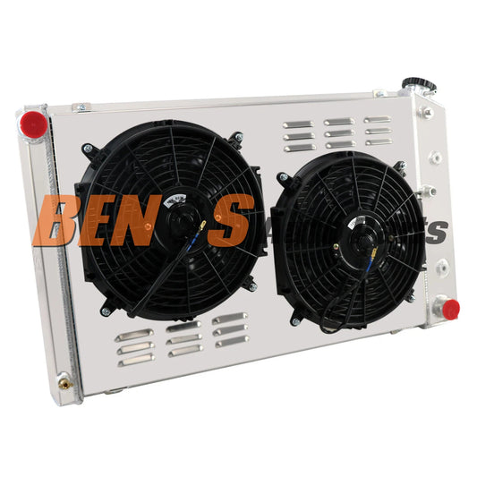 4Row Aluminum Radiator Shroud Fan for Chevy Camaro 1970-81/ Monte Carlo SS 78-87