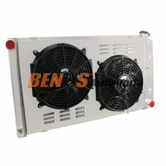 Fit 1978-88 G-Body Monte Carlo El Camino Regal Cutlass 3-Row Radiator&Shroud Fan
