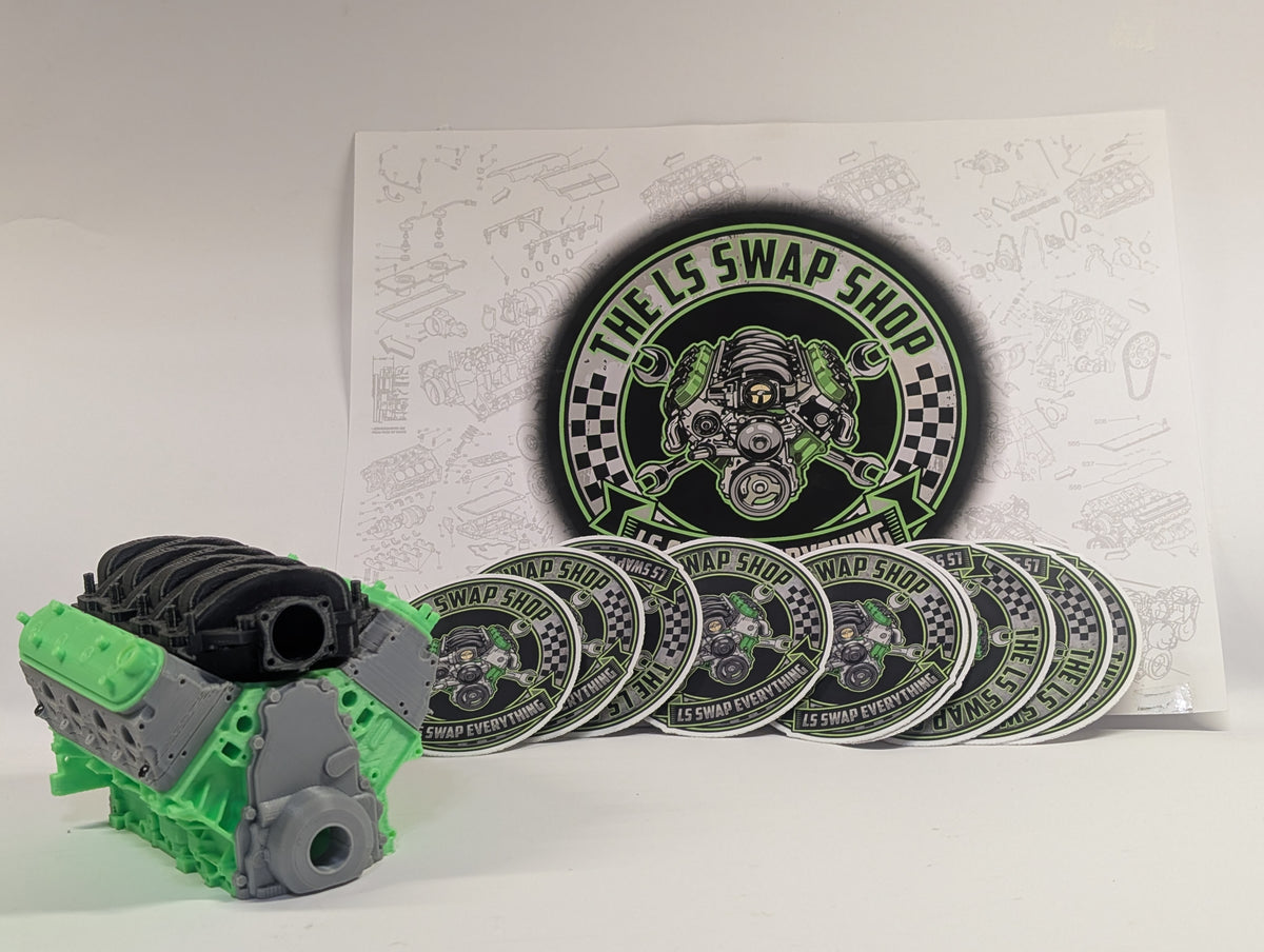 The LS Swap Shop – LS Swap Everything Vinyl Sticker (3" x 3")
