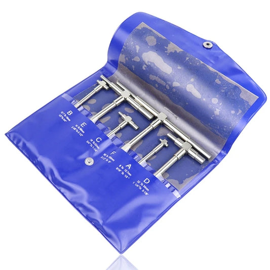 Telescoping Bore Gauge Set | 8–150mm (5/16–6”) Inside Measuring T-Gauge Set for Engine Building